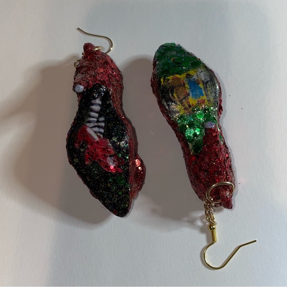 Ruby, red slippers earrings. NWT - Picture 5 of 8